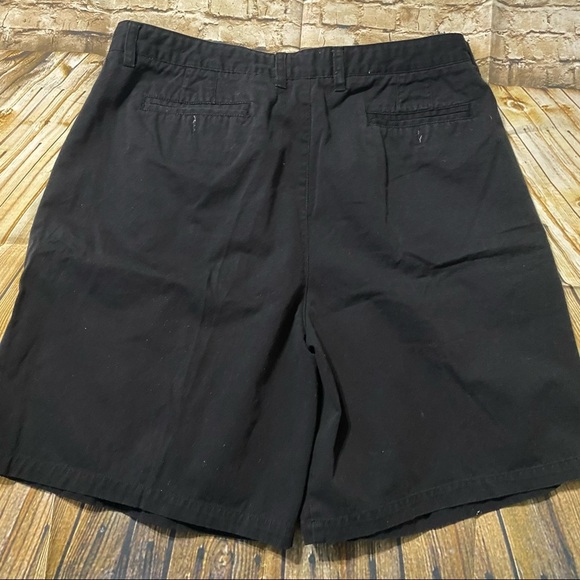 Catalina Black Pleated Cotton Navigator Shorts - Picture 2 of 4